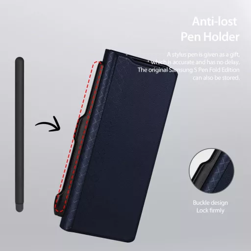 DUX DUCIS BRIL Pen Holder tok Samsung Z Fold7 5G fekete