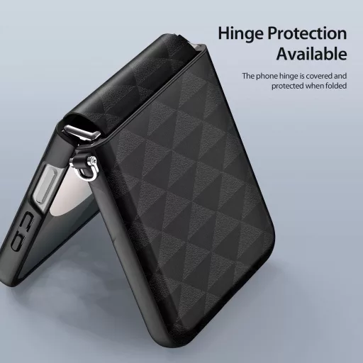 DUX DUCIS FITT tok Samsung Z Flip 7 FE / W25 Flip / Z Flip 6 fekete