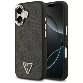   GUESS tok iPhone 17 Magsafe kompatibilis GUHMP17SP4GTDGMK (4G PU W/ Triangle Logo) arany fekete