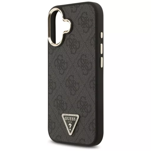 GUESS tok iPhone 17 Magsafe kompatibilis GUHMP17SP4GTDGMK (4G PU W/ Triangle Logo) arany fekete