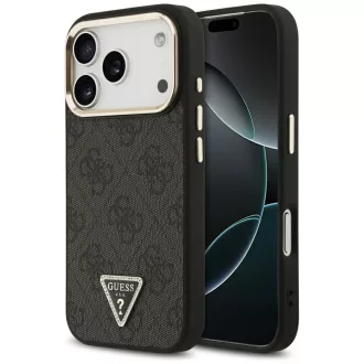   GUESS tok iPhone 17 Pro Magsafe kompatibilis GUHMP17LP4GTDGMK (4G PU W/ Triangle Logo) arany fekete