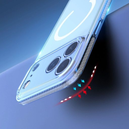 DUX DUCIS CLIN MAG MagSafe kompatibilis tok iPhone 17 Pro (Open Ring Version) átlátszó