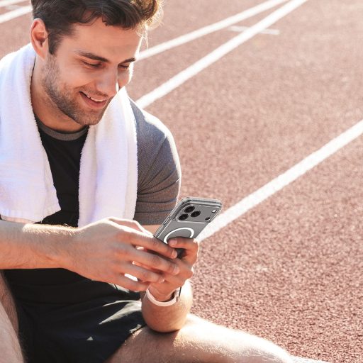 DUX DUCIS CLIN MAG MagSafe kompatibilis tok iPhone 17 Pro Max (Open Ring Version) átlátszó