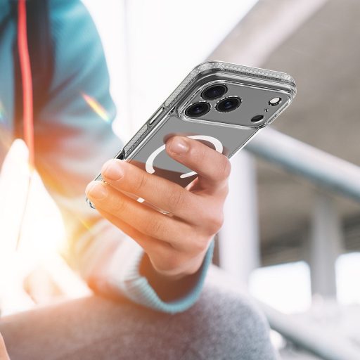 DUX DUCIS CLIN MAG MagSafe kompatibilis tok iPhone 17 Pro Max (Open Ring Version) átlátszó