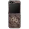 GUESS tok SAMSUNG Z Flip7 GUHCZF74GMGBR (PU Leather 4G Metal Logo) barna