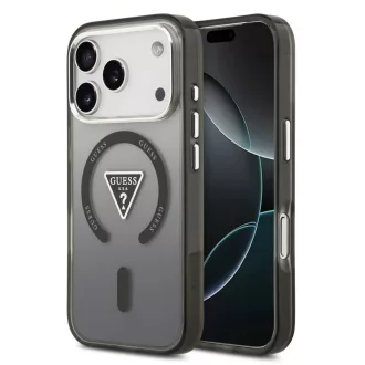   GUESS tok iPhone 17 Pro Max Magsafe kompatibilis GUHMP17XHGTMLCGK (IML Gradient W/ Triangle Logo) Fekete