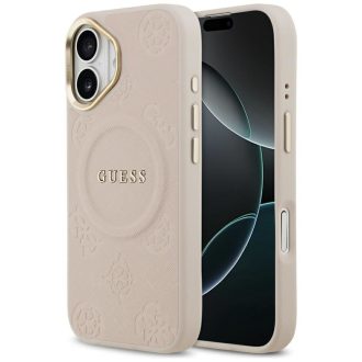   GUESS tok iPhone 17 Magsafe kompatibilis GUHMP17SPSAMSECP (PU W/ Peony Hot Stamp) rózsaszín