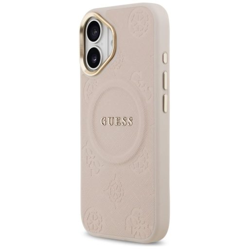 GUESS tok iPhone 17 Magsafe kompatibilis GUHMP17SPSAMSECP (PU W/ Peony Hot Stamp) rózsaszín