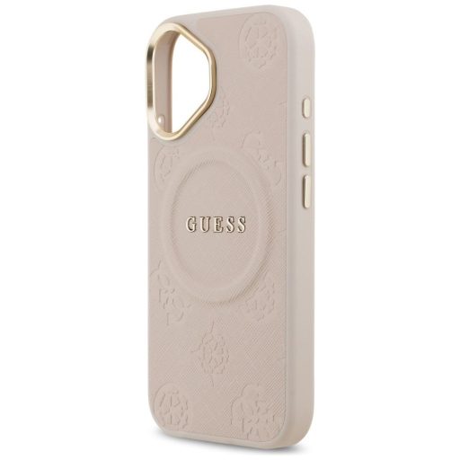 GUESS tok iPhone 17 Magsafe kompatibilis GUHMP17SPSAMSECP (PU W/ Peony Hot Stamp) rózsaszín