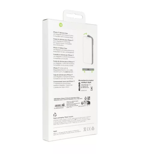 iPhone 17 Silicone tok Magsafe kompatibilis - Neon sárga