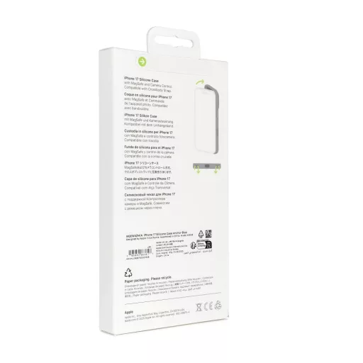 iPhone 17 Silicone tok Magsafe kompatibilis - Anchor kék