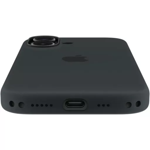 iPhone 17 Silicone tok Magsafe kompatibilis - fekete