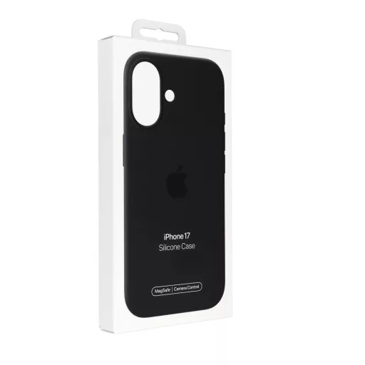 iPhone 17 Silicone tok Magsafe kompatibilis - fekete