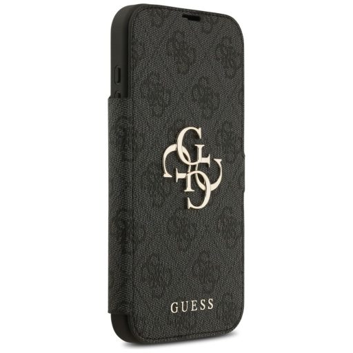 GUESS Flip tok iPhone 17 Pro Max GUBKP17X4GMGGR (PU 4G Metal Logo) fekete