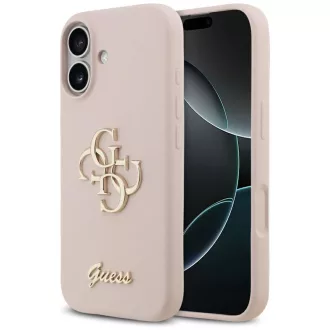   GUESS tok iPhone 17 GUHCP17SSC4GSMP (Silicone W/ Big 4G Script) rózsaszín