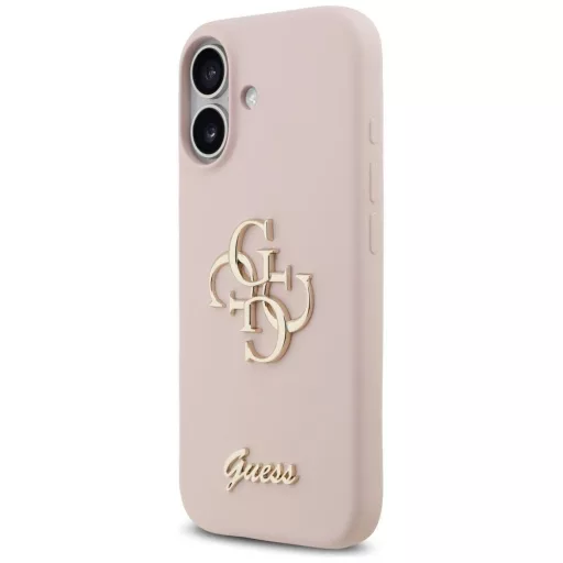GUESS tok iPhone 17 GUHCP17SSC4GSMP (Silicone W/ Big 4G Script) rózsaszín