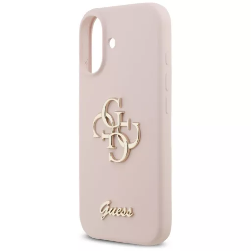 GUESS tok iPhone 17 GUHCP17SSC4GSMP (Silicone W/ Big 4G Script) rózsaszín