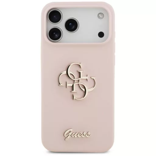 GUESS tok iPhone 17 Pro Max GUHCP17XSC4GSMP (Silicone W/ Big 4G Script) rózsaszín
