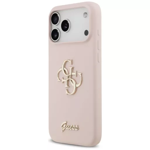 GUESS tok iPhone 17 Pro Max GUHCP17XSC4GSMP (Silicone W/ Big 4G Script) rózsaszín