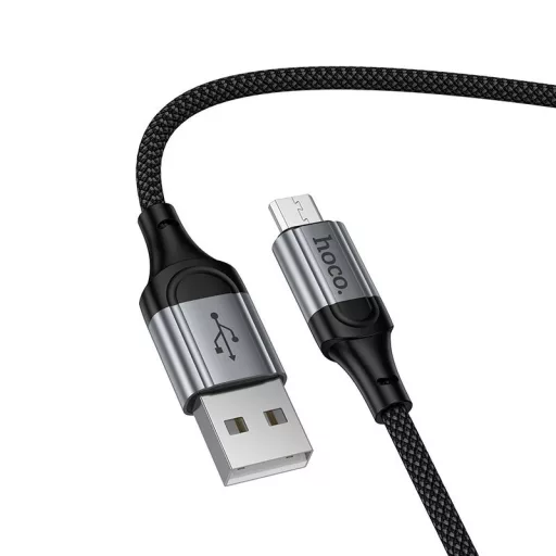 Hoco USB-A – Micro USB töltőkábel X121 2,4A 1,5 m fekete