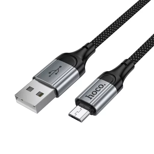 Hoco USB-A – Micro USB töltőkábel X121 2,4A 1,5 m fekete