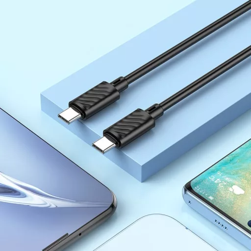 USB-C – USB-C kábel Hoco 3A 60W 2 m X88 fekete
