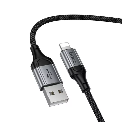 Hoco USB-C – Lightning töltőkábel X121 PD 27W 1,5 m fekete