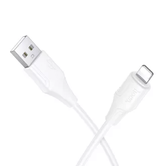   Hoco USB-A – Lightning töltőkábel X124 Silicone 2,4A 1 m fehér