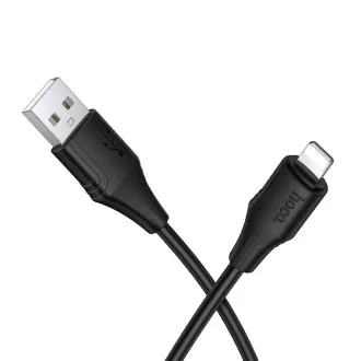   Hoco USB-A – Lightning töltőkábel X124 Silicone 2,4A 1 m fekete