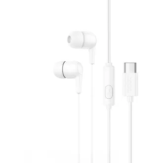 Hoco vezetékes fülhallgató USB-C M97 fehér