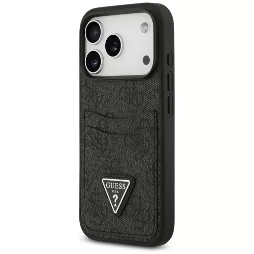 GUESS tok iPhone 17 Pro GUHCP17LP4TPK (4G Double Card Triangle) fekete