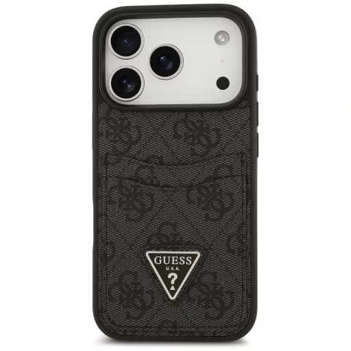 GUESS tok iPhone 17 Pro GUHCP17LP4TPK (4G Double Card Triangle) fekete