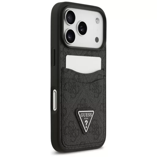 GUESS tok iPhone 17 Pro GUHCP17LP4TPK (4G Double Card Triangle) fekete