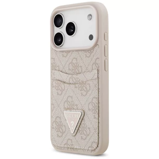 GUESS tok iPhone 17 Pro GUHCP17LP4TPP (4G Double Card Triangle) rózsaszín