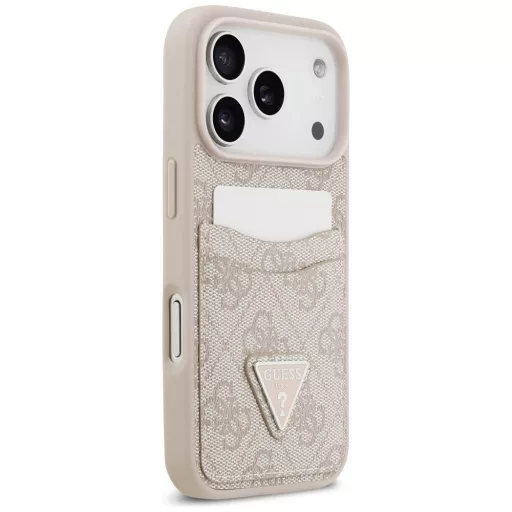 GUESS tok iPhone 17 Pro GUHCP17LP4TPP (4G Double Card Triangle) rózsaszín