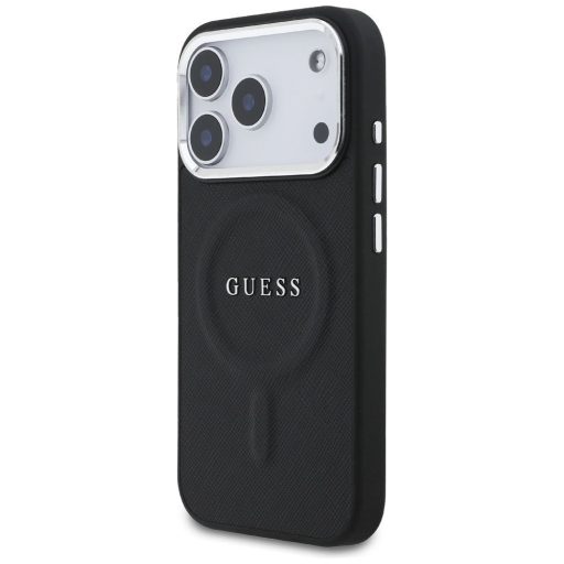 GUESS tok iPhone 17 Pro Magsafe kompatibilis GUHMP17LPSAREGSK (PU W/ Classic Logo) Fekete