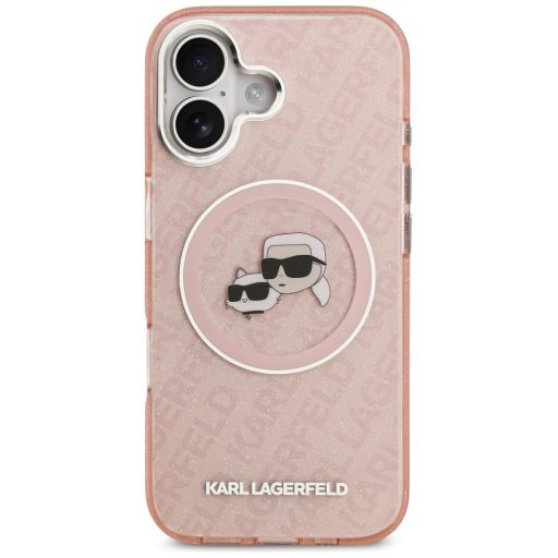 KARL LAGERFELD KLHMP17SHMKBKCHOP MagSafe kompatibilis tok iPhone 17 pink