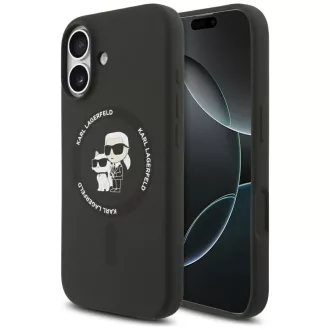   KARL LAGERFELD tok iPhone 17 Magsafe kompatibilis KLHMP17SSCMKCRHK (Silicone KC Body Ring) fekete