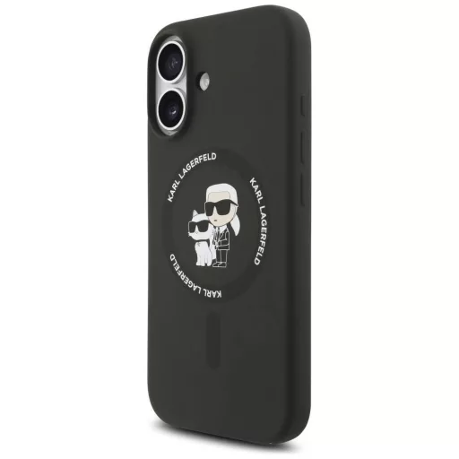KARL LAGERFELD tok iPhone 17 Magsafe kompatibilis KLHMP17SSCMKCRHK (Silicone KC Body Ring) fekete