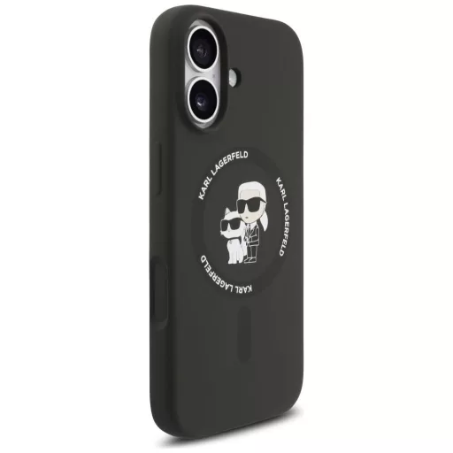 KARL LAGERFELD tok iPhone 17 Magsafe kompatibilis KLHMP17SSCMKCRHK (Silicone KC Body Ring) fekete