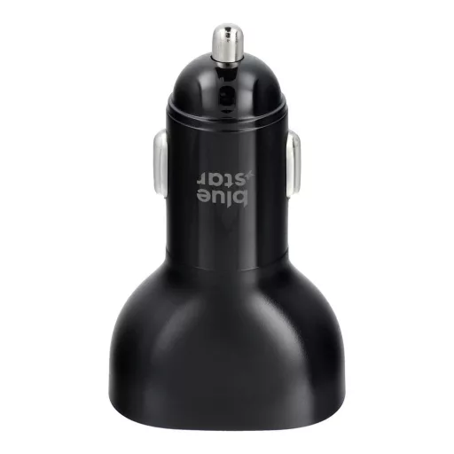 BLUE STAR autós töltő Type-C + USB-A PD QC3.0 AFC PPS SFC2.0 3A 63W fekete