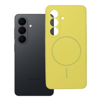 Szilikon tok 2 mm Samsung S26  Magsafe kompatibilis sárga