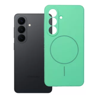 Szilikon tok 2 mm Samsung S26  Magsafe kompatibilis menta