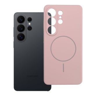   Szilikon tok 2 mm Samsung S26 ULTRA  Magsafe kompatibilis púderrózsaszín