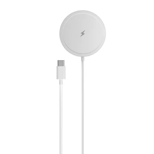 Blue Star vezeték nélküli töltő Charging Pad 15W MagSafe kompatibilis fehér