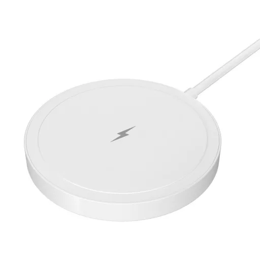 Blue Star vezeték nélküli töltő Charging Pad 15W MagSafe kompatibilis fehér