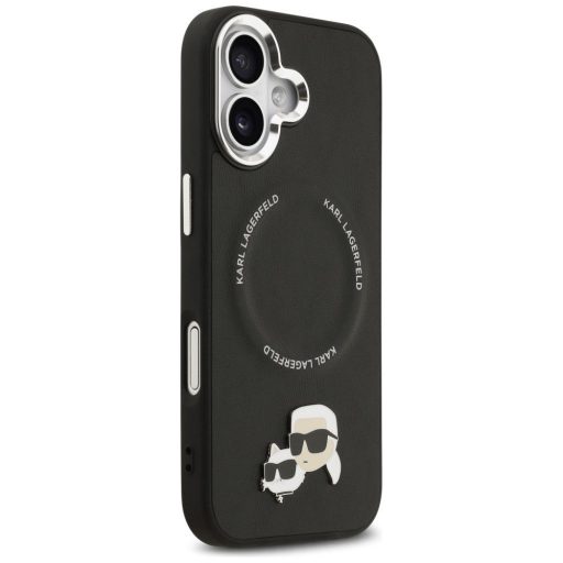 KARL LAGERFELD tok iPhone 17 Magsafe kompatibilis KLHMP17SPSMLRKCK (PU K&C Pins) fekete
