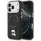 KARL LAGERFELD tok iPhone 17 Pro Magsafe kompatibilis KLHMP17LPSMLRKLK (PU Karl Pin) fekete