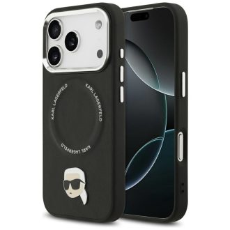   KARL LAGERFELD tok iPhone 17 Pro Max Magsafe kompatibilis KLHMP17XPSMLRKLK (PU Karl Pin) fekete