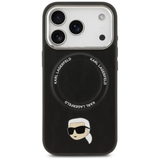 KARL LAGERFELD tok iPhone 17 Pro Max Magsafe kompatibilis KLHMP17XPSMLRKLK (PU Karl Pin) fekete